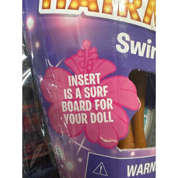 Hair Amazing Swim Doll, Insert Is a Surf Board for the doll. - Picture 6 of 6